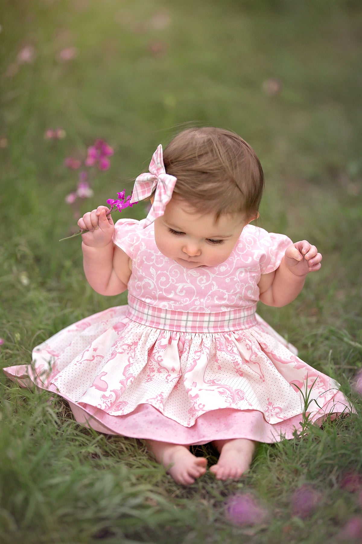 Baby Girl Handmade Boutique Easter Dress by Kinder Kouture