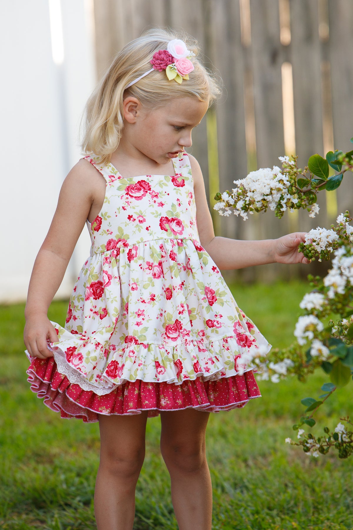 Country Cottage Rose Baby Dress