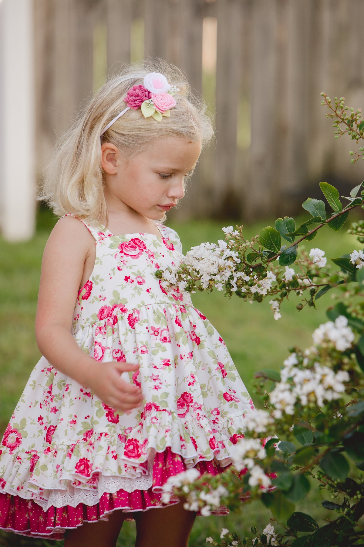 Country Cottage Rose Baby Dress
