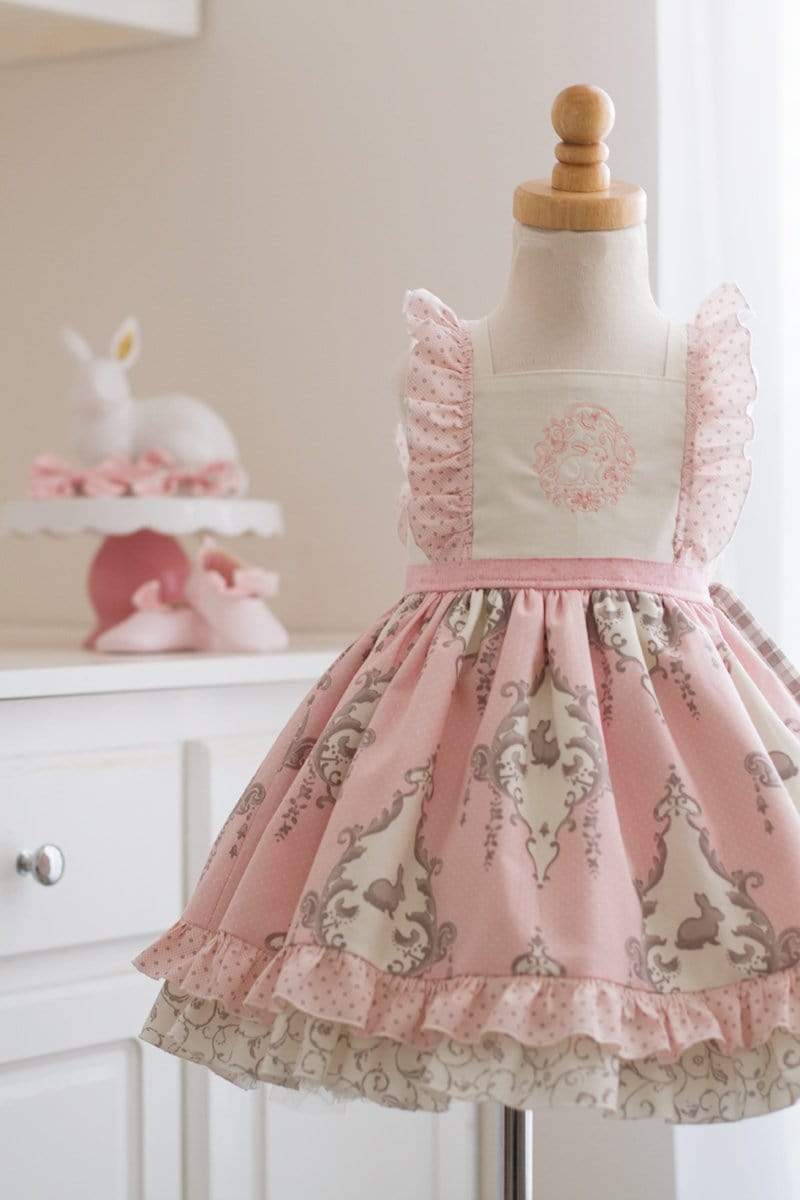 April Pink Easter Flutter Dress - Kinder Kouture