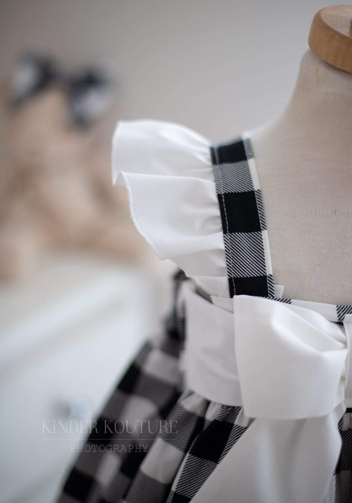 Black Gingham Dress - Kinder Kouture