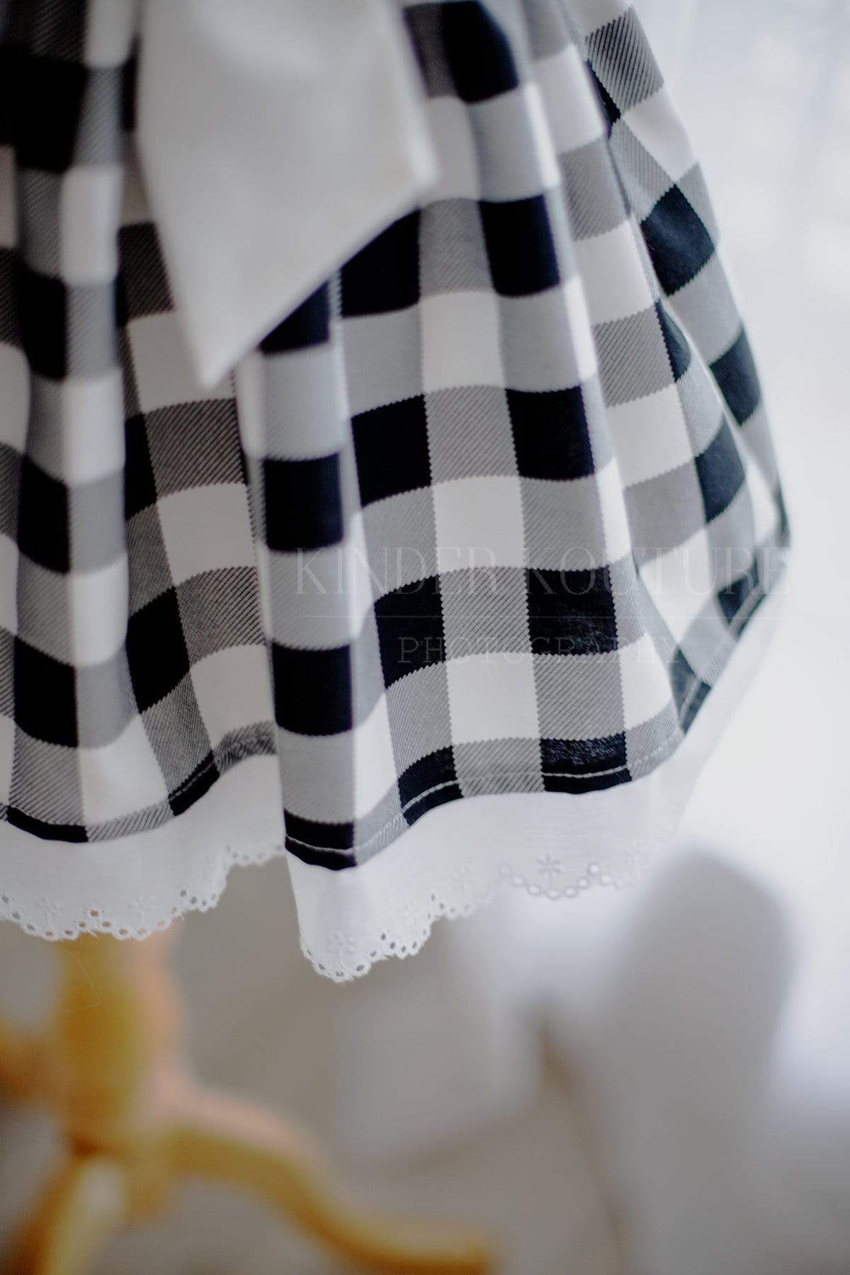 Black Gingham Dress - Kinder Kouture