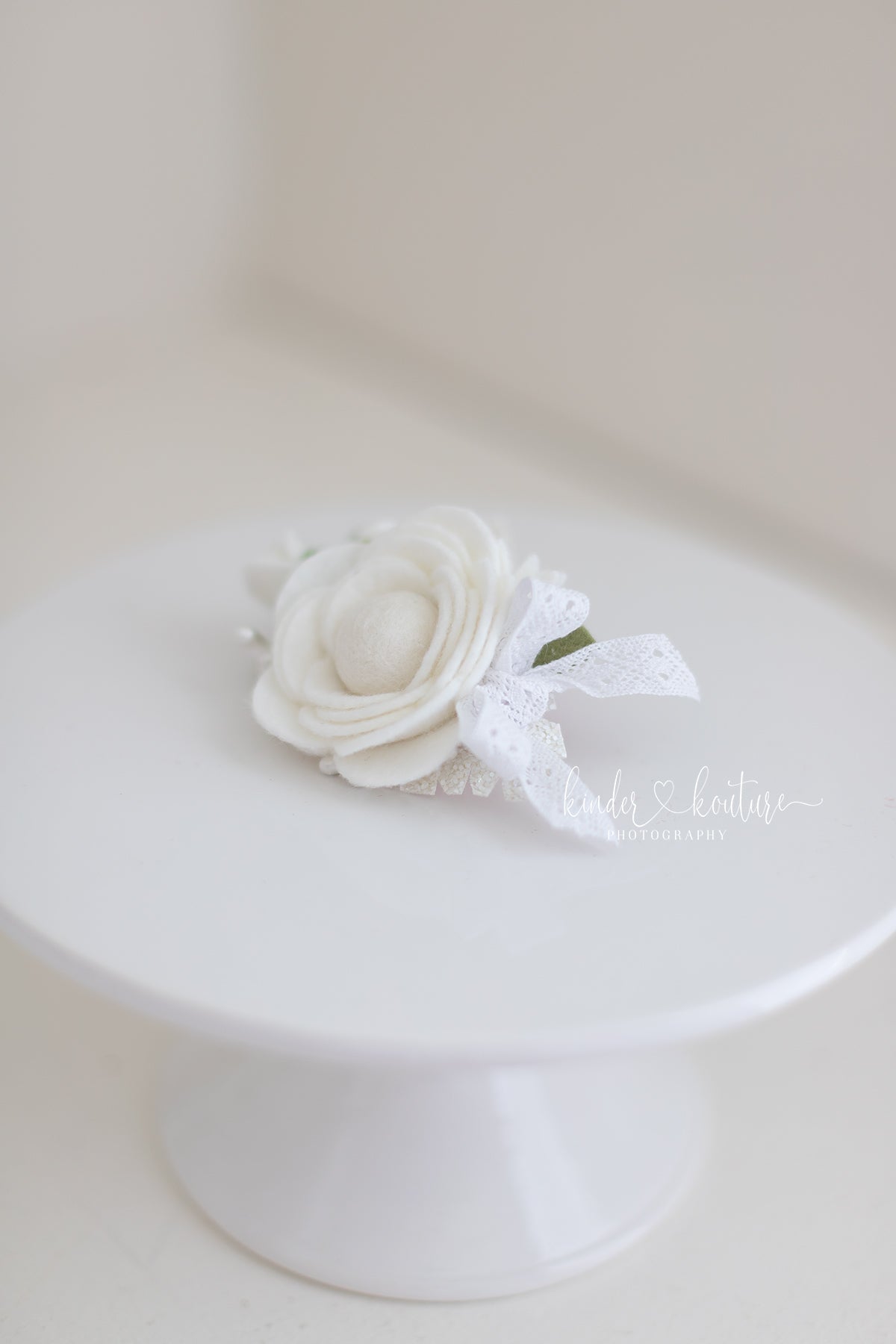 Creamy Rose Hair Accessory - Kinder Kouture