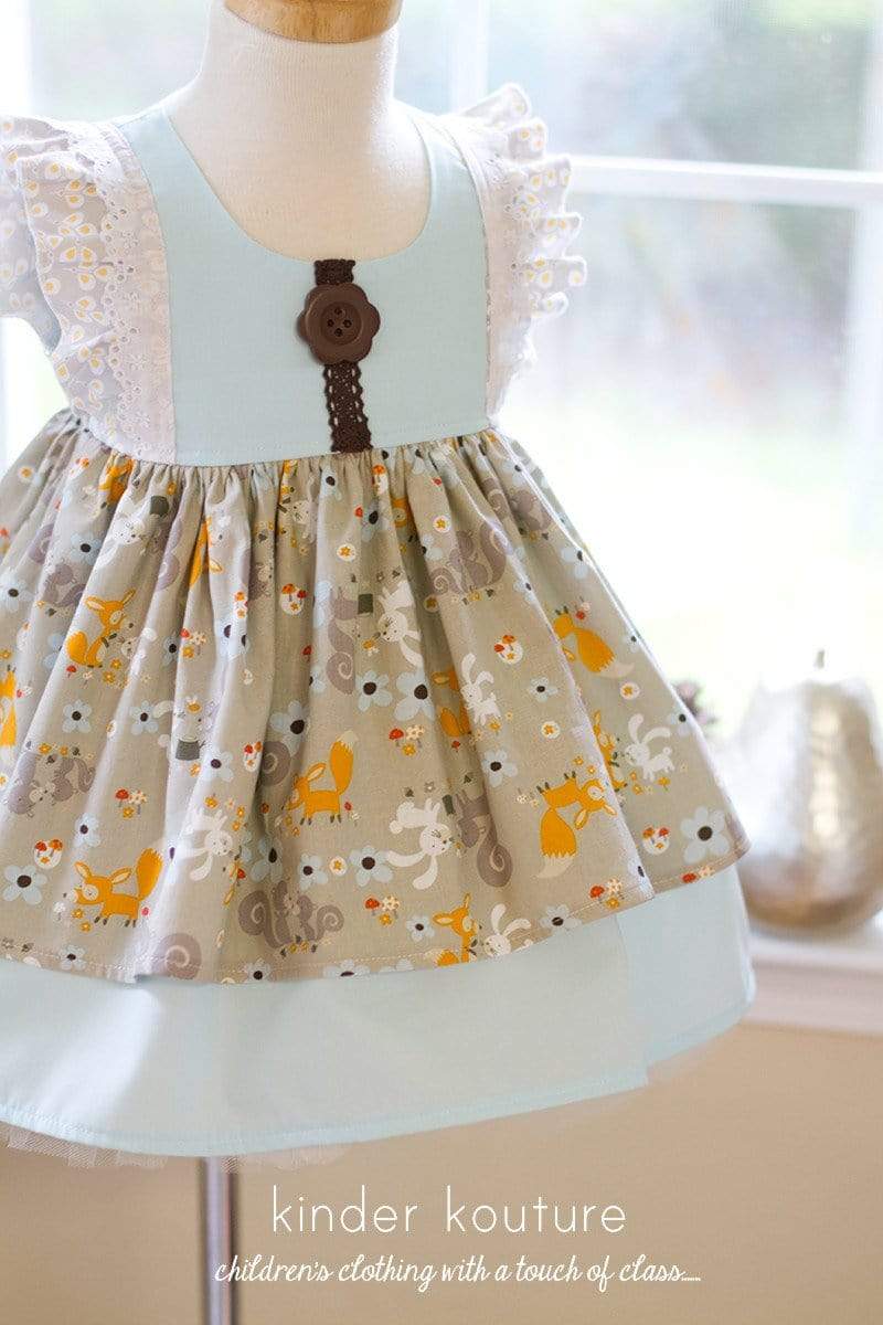 Fox and Friends Dress - Kinder Kouture