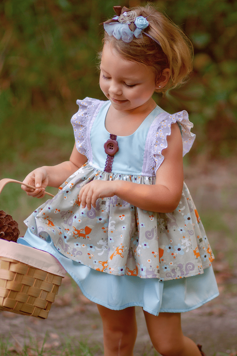 Fox and Friends Dress - Kinder Kouture