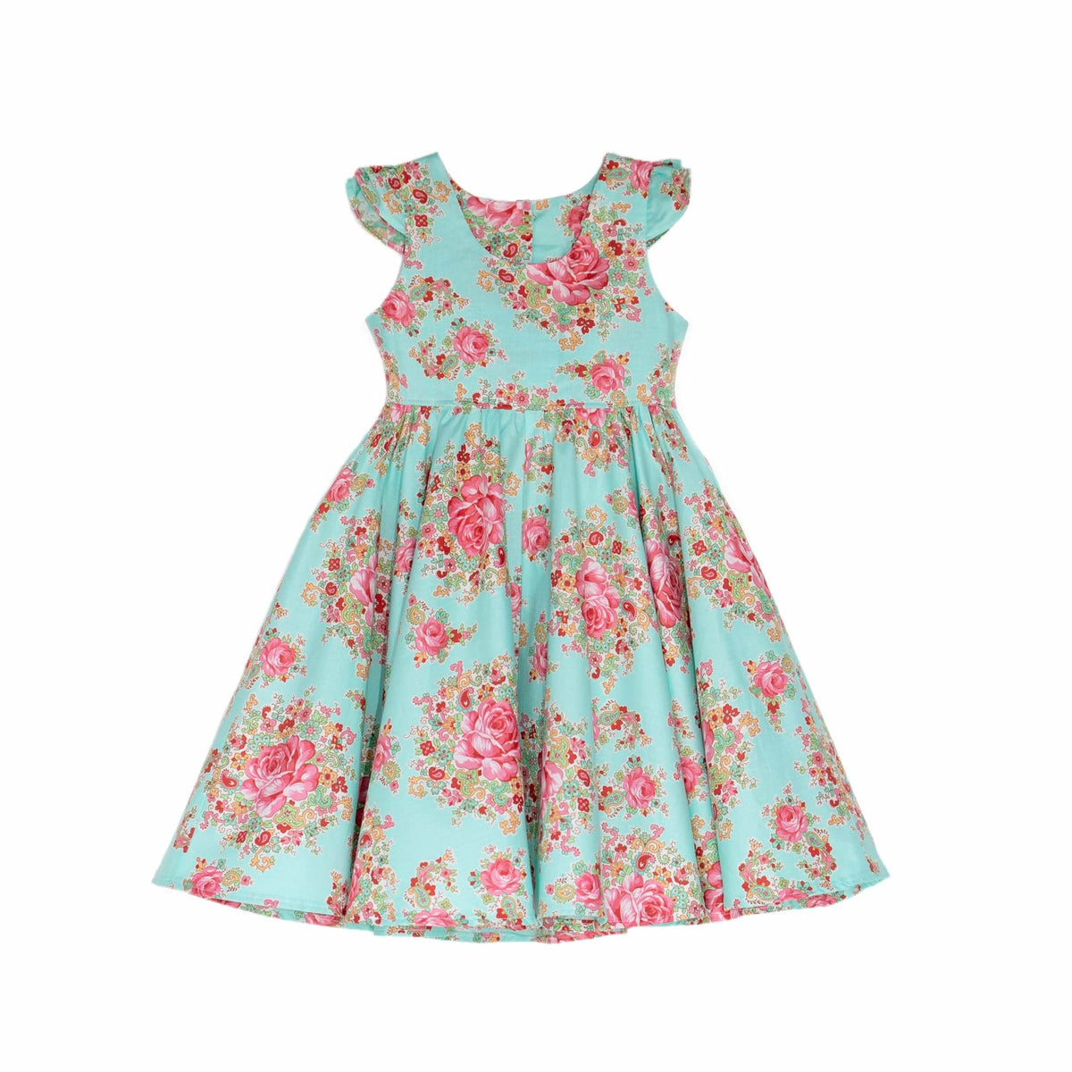 Minty Rose Dress - Kinder Kouture