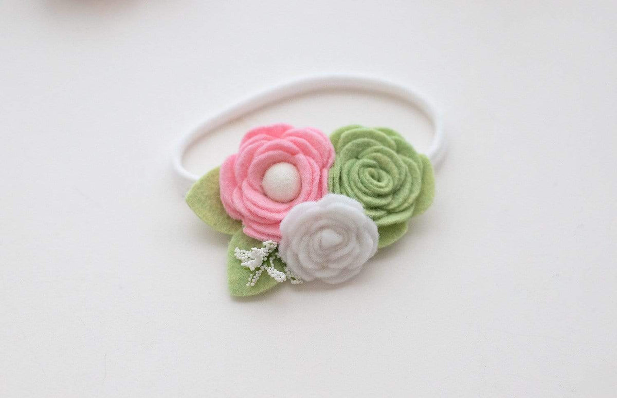 Pink and Green Headband - Kinder Kouture