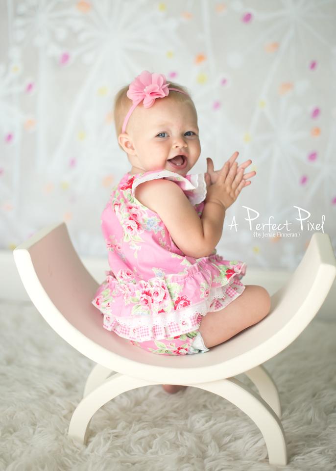 Pink Floral Baby Bubble - Kinder Kouture