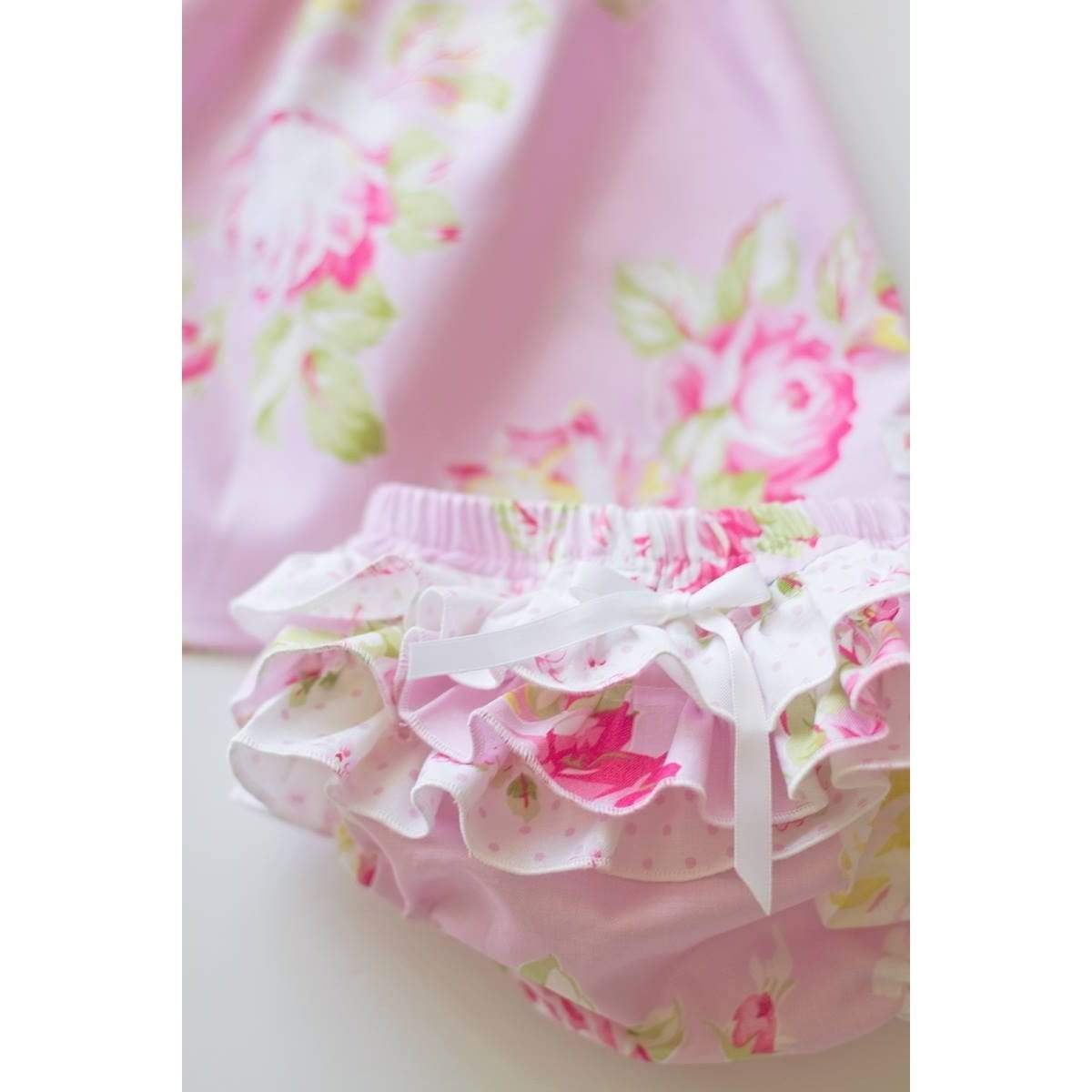 Pink Lily Shirt and Bum Ruffle Diaper Cover - Kinder Kouture