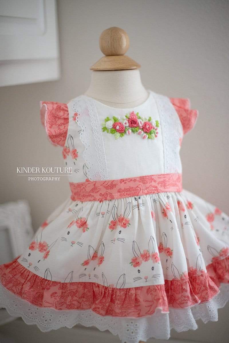 Bunny Blooms Classic Baby Dress