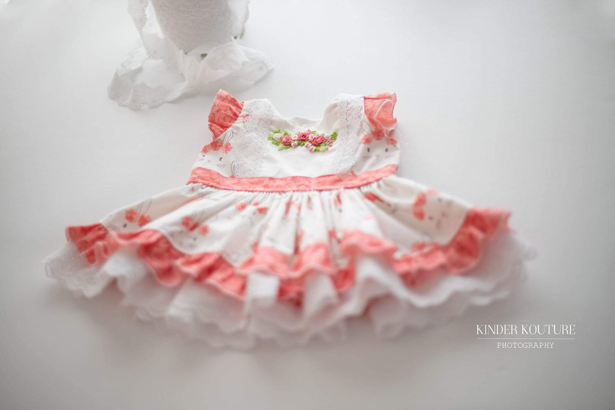 Bunny Blooms Classic Baby Dress