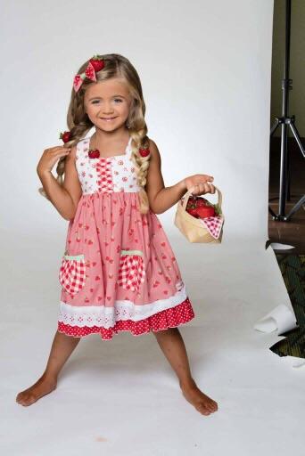 RTS Strawberry Sweetheart Dress