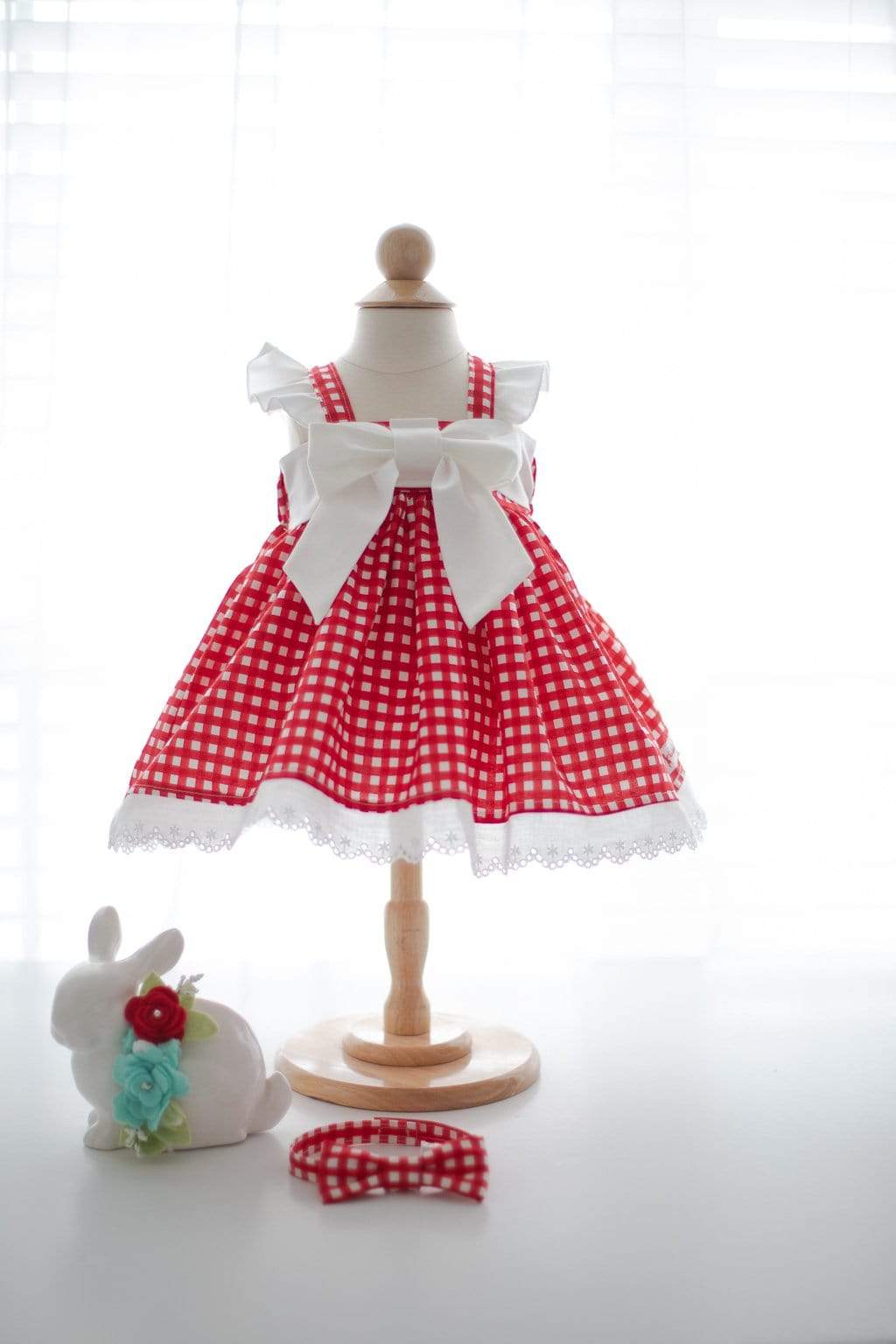 Red Gingham Dress - Kinder Kouture