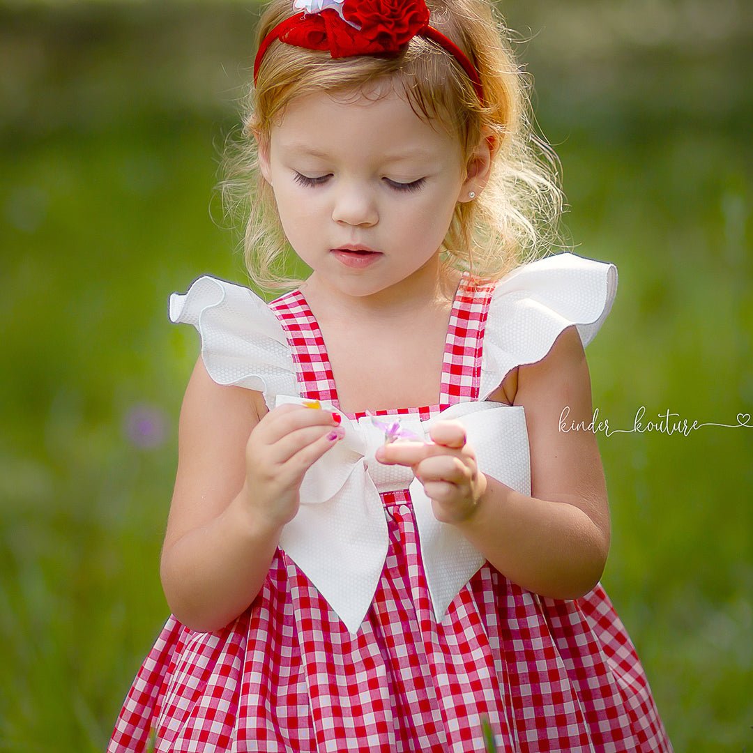 Red Gingham Dress - Kinder Kouture