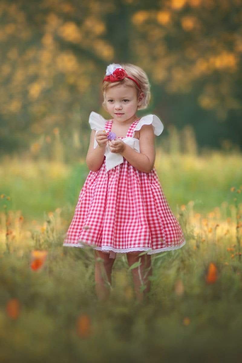 Red Gingham Dress - Kinder Kouture