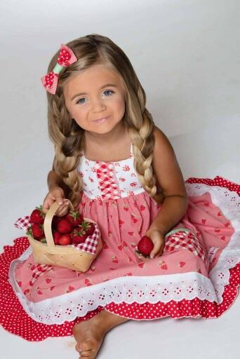 Strawberry Sweetheart Dress - Kinder Kouture